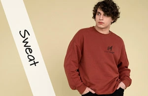 Sweat publicitaire personnalisé avec logo pour entreprise et association à prix discount 