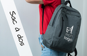 Sac à dos publicitaire personnalisé avec logo pour entreprise et association à prix discount 