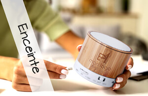 Enceinte publicitaire personnalisée avec logo pour entreprise et association à prix discount 