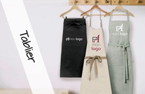 Tablier publicitaire personnalisé avec logo pour entreprise et association à prix discount 