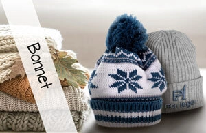Bonnet publicitaire personnalisé avec logo pour entreprise et association à prix discount 