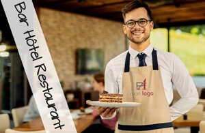 Vêtement publicitaire personnalisé CHR, café, hôtel, restaurant 