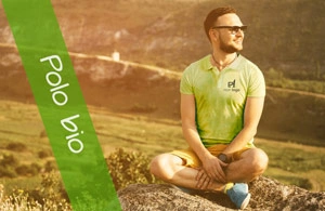 Polo publicitaire personnalisé écologique en coton bio 