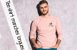 T-shirt publicitaire personnalisé à manches longues 