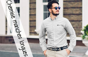 Chemise publicitaire personnalisée à manches longues 
