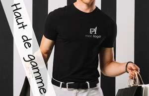 T-shirt publicitaire personnalisé haut de gamme qualité premium 