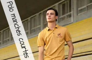 Polo publicitaire personnalisé à manches courtes 