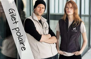 Gilet polaire sans manche publicitaire personnalisé 