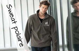 Sweat polaire publicitaire personnalisé 