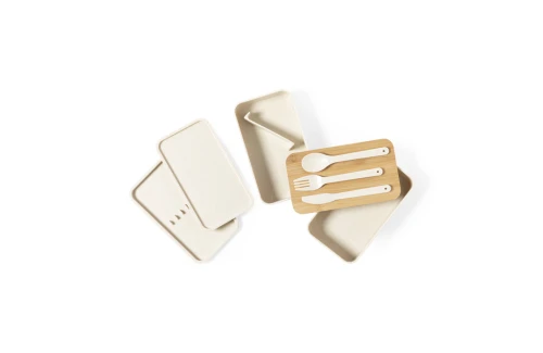 Lunch box personnalisée Bawar boite repas double avec couverts