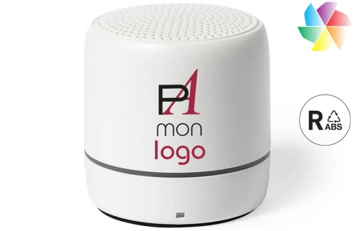 Mini enceinte en ABS recyclé Medran publicitaire personnalisée avec logo 
