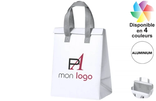 Sac isotherme en non tissé laminé Pabbie publicitaire personnalisé avec logo 