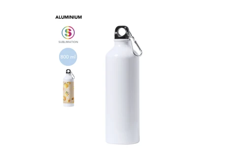 Gourde personnalisée Bredix 800ml en alu avec mousqueton