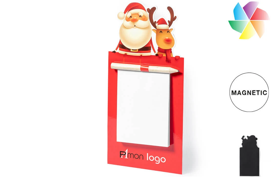 Magnet bloc-notes de Noël aimanté personnalisé