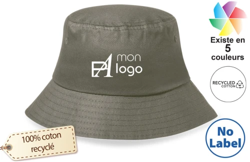 Bob en coton bio publicitaire personnalisé avec logo 