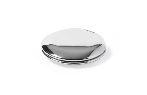 Miroir de poche personnalisé Busey en métal brillant