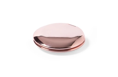Miroir de poche personnalisé Busey en métal brillant