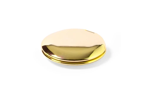 Miroir de poche personnalisé Busey en métal brillant