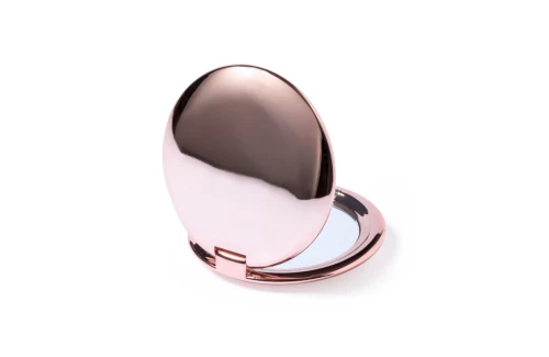 Miroir de poche personnalisé Busey en métal brillant