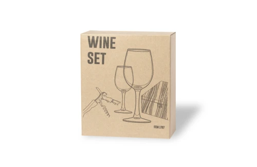 Coffret œnologue personnalisé Neider set avec 2 verres