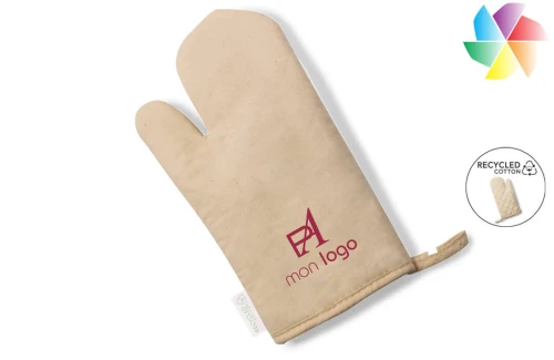 Gant de cuisine en coton bio Cafar publicitaire personnalisé avec logo 