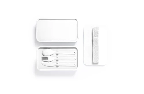 Lunch box personnalisée Vilma boite repas double avec couverts