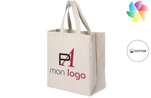 Sac de course en coton épais Walvix publicitaire personnalisé avec logo 