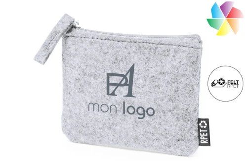 Porte-monnaie en feutre recyclé Gagox publicitaire personnalisé avec logo 