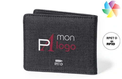 Portefeuille à sécurité RFID Kenxo publicitaire personnalisé avec logo 