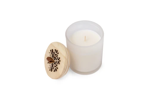 Bougie de Noël personnalisée au parfum de vanille