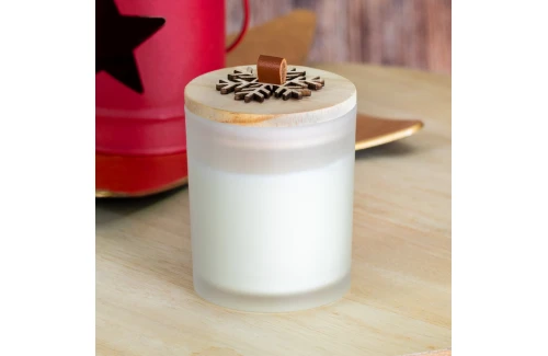 Bougie de Noël personnalisée au parfum de vanille