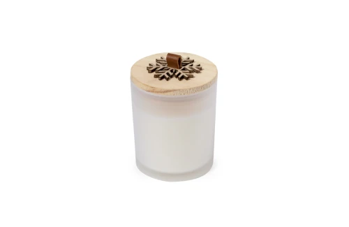 Bougie de Noël personnalisée au parfum de vanille