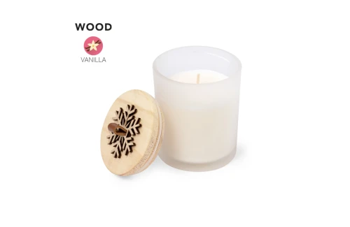 Bougie de Noël personnalisée au parfum de vanille