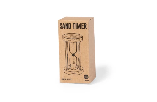 Sablier personnalisé Trinket socle en bois 3 minutes