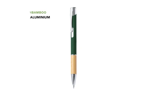 Stylo publicitaire Kolka en aluminium coloré et bois