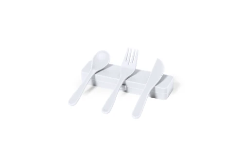 Couverts personnalisés Florax set repas 3 pièces en PP recyclé