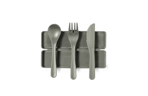 Couverts personnalisés Florax set repas 3 pièces en PP recyclé