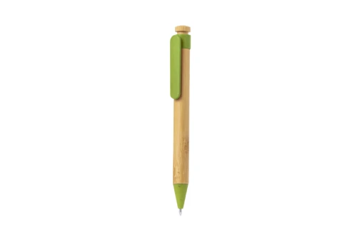 Stylo publicitaire Melki en bambou et fibre de blé coloré