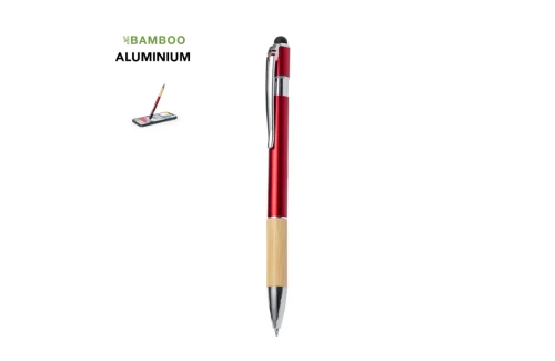 Stylo personnalisé Berbet alu et bois à fonction stylet