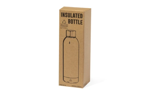 Bouteille isotherme personnalisée Keono 500 ml inox recyclé mat