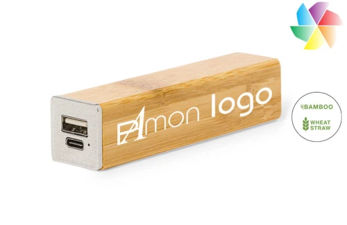 Batterie externe 2200 mAh Godimer publicitaire personnalisée avec logo 