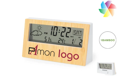 Station météo à multiple fonction Roamer publicitaire personnalisée avec logo 