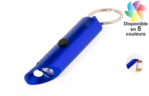 Porte-clés led et ouvre cannette Kushing publicitaire personnalisé avec logo 