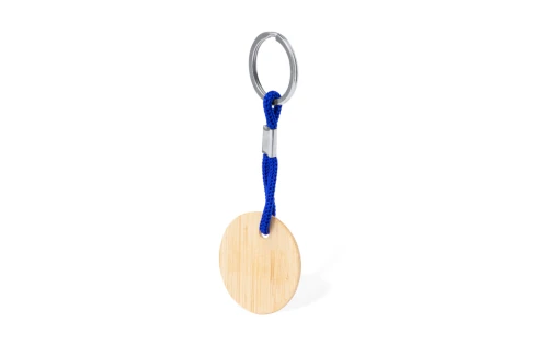 Porte-clés personnalisé cirbam plaque bambou rond