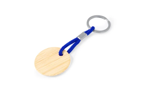 Porte-clés personnalisé cirbam plaque bambou rond