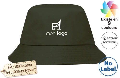 Bob publicitaire premium personnalisable avec votre logo 