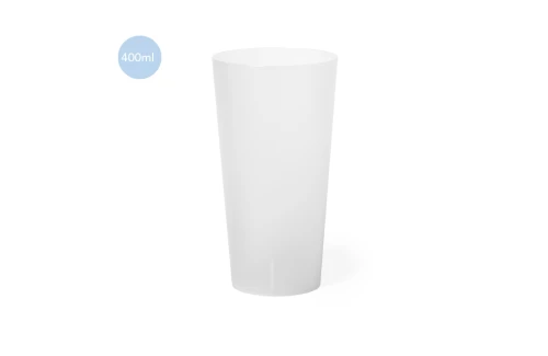 Gobelet personnalisé 400 ml Yonarax verre plastique réutilisable