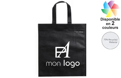 Sac de course non tissé recyclé Suntek publicitaire personnalisé avec logo 