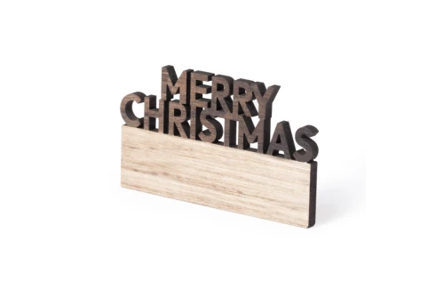 Magnet aimanté à texte de Noël découpé personnalisé