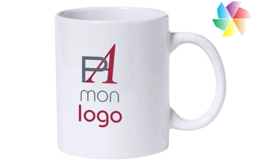 Mug en céramique Impex publicitaire personnalisé avec logo 